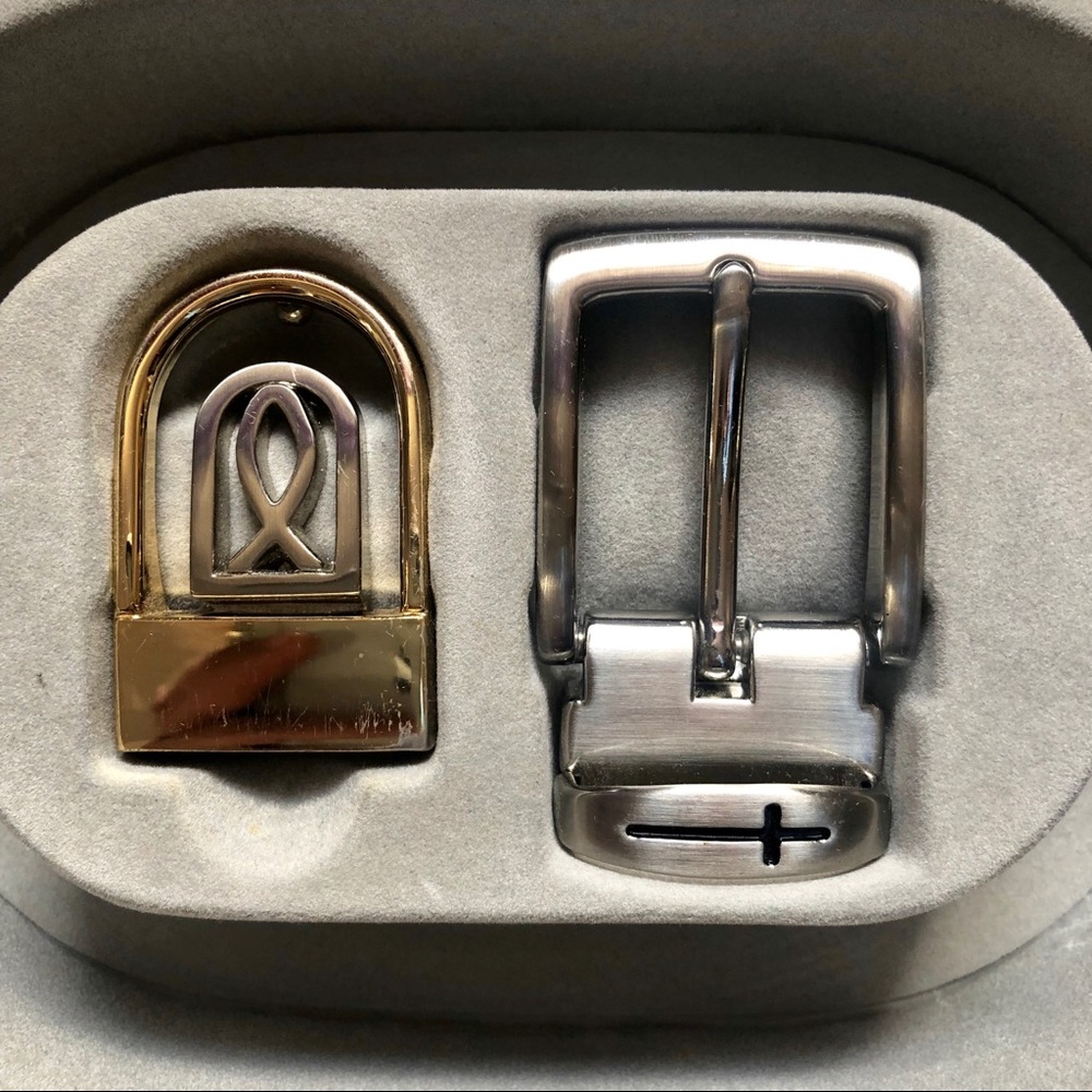 two buckles for men's casual belt vintage